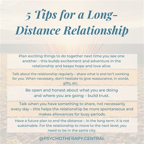 advice on dating long distance